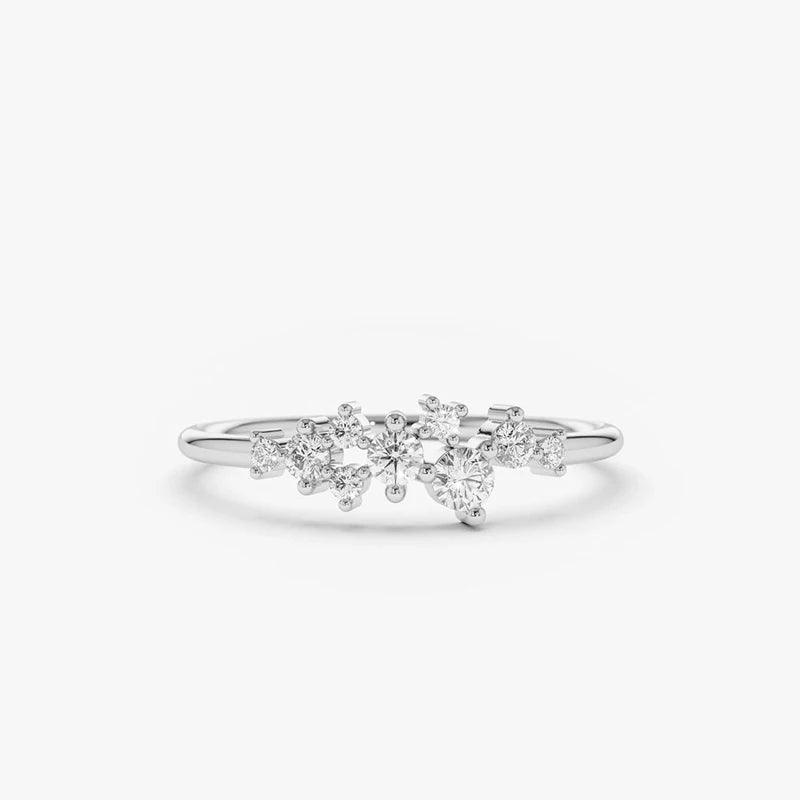 Remarkable GRA Certified Full Moissanite Diamonds Engagement Wedding Ladies Rings 925 Sterling Silver Fine Jewellery