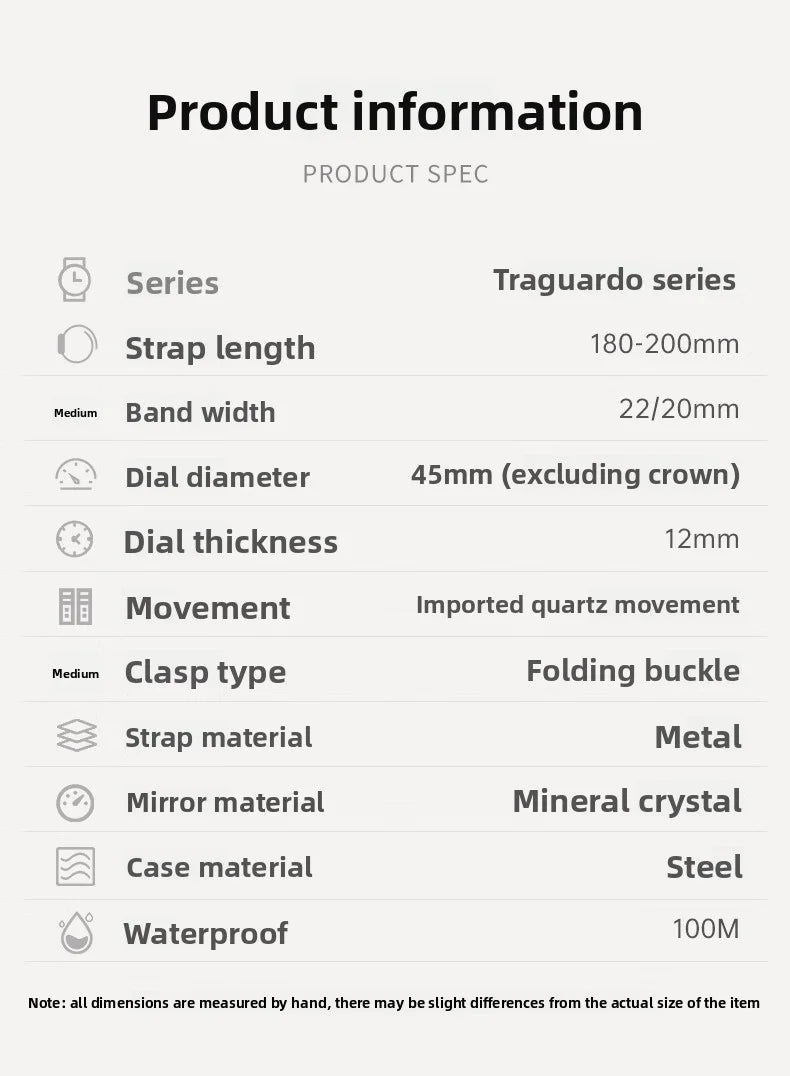 Original Maserati Watch Luxury Fashion Trend Explorer Big Dial Sports european and American Watches - Ideal Present