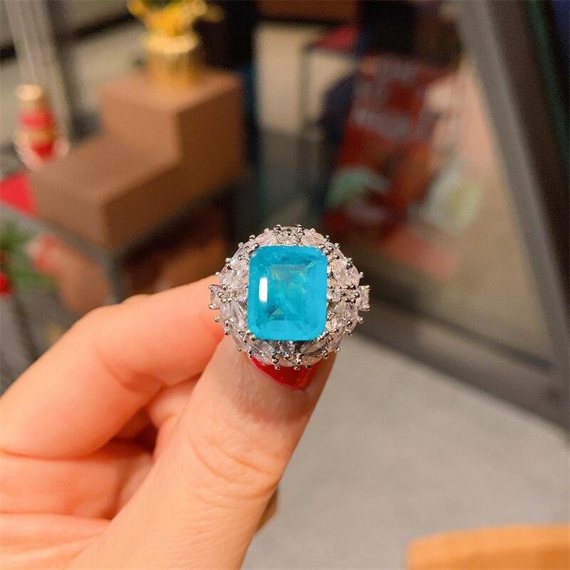 New Arrival Fashion Paraiba Tourmaline Necklace Pendant Ring Earrings. Women's Luxury Fine Jewellery Sets - The Jewellery Supermarket