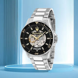 Maserati Hollowed Out automatic Mechanical Watch Europe and the United States Big Dial Leisure Business Wrist Watch