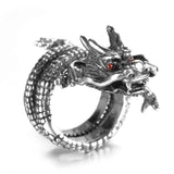 Gothic Punk Dragon Retro Viking Animal Adjustable Finger Rings for Women and Girls - Personality Magical Jewellery Gifts - The Jewellery Supermarket