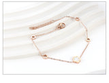 Elegant White Shell Charm Bracelet For Women - Hollow Flower Chain Stainless Steel Luxury Jewellery  - The Jewellery Supermarket