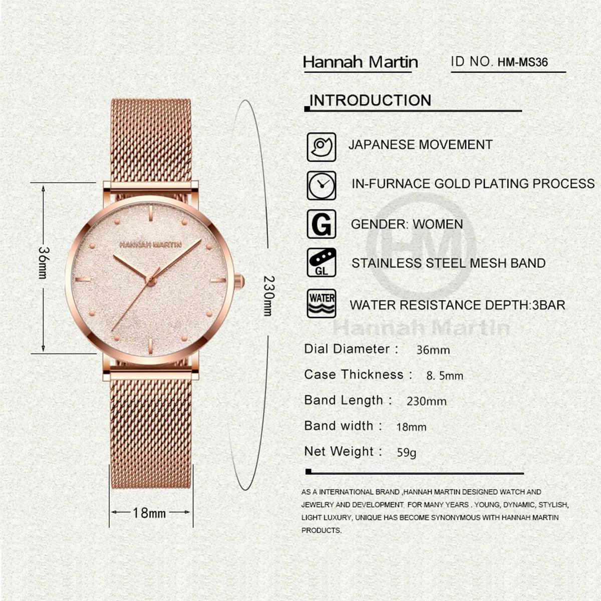 Elegant Sahara Desert Dial Design Top Brand Luxury Quartz Stainless Steel Rose Gold Colour Waterproof Ladies Watches