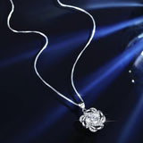 Sparkling Gra Certified Three-piece 1.0 Carat Moissanite Diamonds ring pendant necklace earrings Fine Jewellery Set - The Jewellery Supermarket
