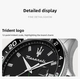 High Quality Maserati Waterproof Men's Business High-grade Green Water European and American Dial Quartz Watch