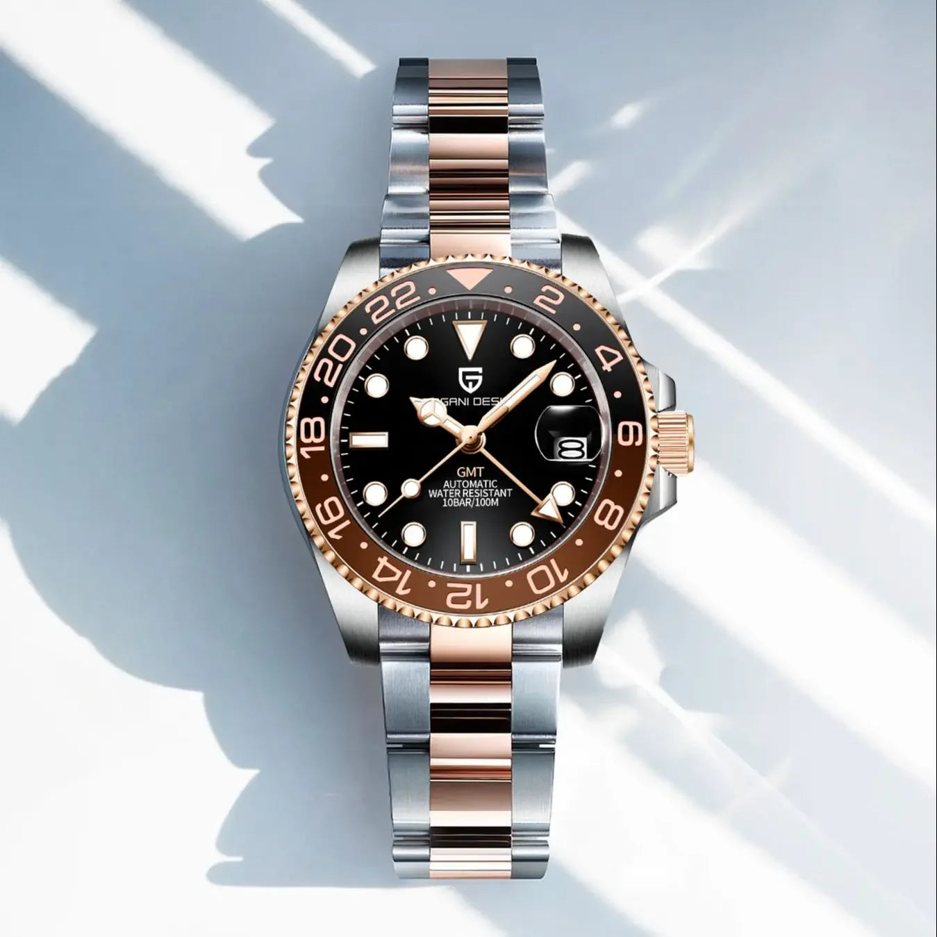 New Top Brand NH34 AR Coating Sapphire Glass Automatic Watch 100M Waterproof GMT Sports Mechanical Watches