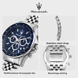 Original Maserati Sports Watches European and American Fashion Multifunctional Luxury, Precision Italian Style Watch