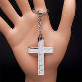 Cross Christian Church Prayer Necklace - Stainless Steel Gold Colour Bible Amulet Necklaces Jewellery - The Jewellery Supermarket