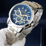Original Maserati Success Series Classic Retro Three-eye Belt Waterproof Quartz Europe and US Popular Choice