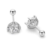 Sparkling D Colour 0.5-2ct Moissanite Diamonds Screw Stud Earrings For Women Silver Wedding Fine Jewellery - The Jewellery Supermarket