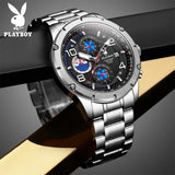 PLAYBOY High Quality Multifunction Best Selling Original Luxury Waterproof Fashion Business Quartz Wrist Watches