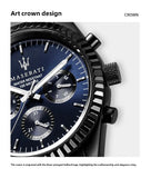 Original Maserati Blue Gold Men's Luxury Gold Fashion Trend Dial European and American Business watch