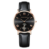 New Elegant Fashion Simplicity Womens Watches Original Quartz Movement Rose Gold Plated Watches for Women