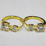 Stunning Luxury D Colour 1 Carat Moissanite Diamonds Earrings - Silver Hoop Earrings For Women Fine Jewellery - The Jewellery Supermarket