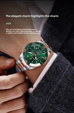 Maserati Original Green Water Ghost Trend Sports Watch Europe and America Style Authentic Quartz Wristwatch