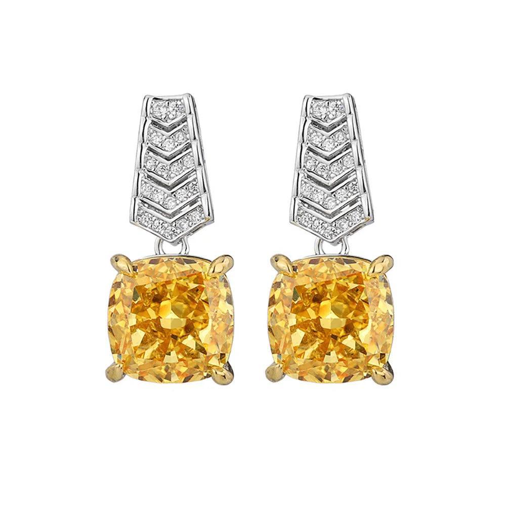 Luxury Lab Created Topaz Gemstone Necklace Pendant Rings Earrings Party Fine Jewellery Sets for Women - The Jewellery Supermarket
