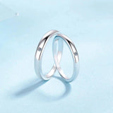 Full Moissanite Diamonds Ring Set for Women Men - Sterling Silver Wedding Promise Engagement Couple Rings Jewellery
