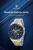 Original Maserati Watch Luxury Fashion Trend Explorer Big Dial Sports european and American Watches - Ideal Present