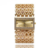 Classic Square Gold Women Watches High-end Temperament Ladies Dress Bracelet Watch Luxury Diamonds Quartz Wristwatch Montre - The Jewellery Supermarket
