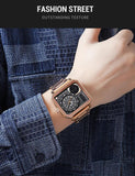 Trendsetter Casual 2 Display Chrono Hipster Waterproof Steel Bracelet Back Light Analog Digital Sport Watches - The Jewellery Supermarket