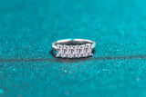 .5CT Total Emerald Cut High Quality Moissanite Diamonds Half Eternity Anniversary - Luxury Jewellery