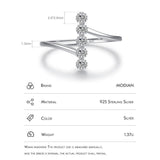 Authentic AAAA Simulated Diamonds 925 Sterling Silver Fashion Delicate Ring - Engagement Fine Jewellery - The Jewellery Supermarket