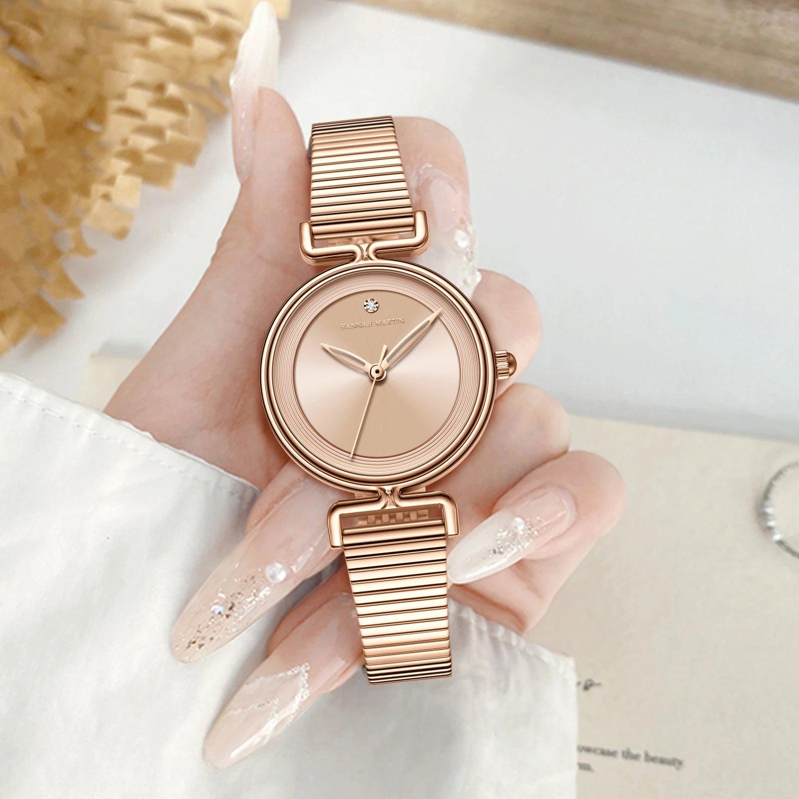 Top Brand Leisure Fashion New Women's Watch 29mm Mini Dial Stainless Steel Mesh Strap Nordic 3Bar Waterproof Watches