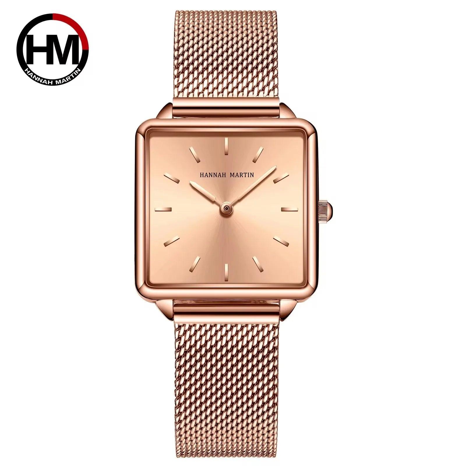 Simple Design Top Brand Stainless Steel Strap Quartz Ladies Watch - 3ATM Waterproof Multifunctional Women's Watches