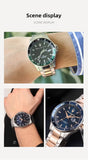 High Quality Maserati Waterproof Men's Business High-grade Green Water European and American Dial Quartz Watch