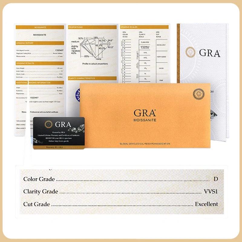 EWYA Real 1 Carat Princess Cut Moissanite Diamond Stud Earrings for Women Party Fine Jewelry 100% S925 Sterling Silver Earring - The Jewellery Supermarket