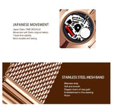 Elegant Luxurious Top Brand Original Quartz WristWatches - High Quality Fashion Women's Sports Watches