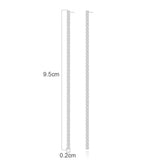 Fashion Statement Long Gold Plated Bling Tassel Earrings For Women and Girls - Stainless Steel Daily Fashion Jewellery - The Jewellery Supermarket