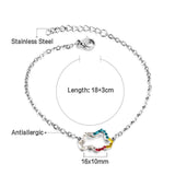 Elegant White Shell Charm Bracelet For Women - Hollow Flower Chain Stainless Steel Luxury Jewellery  - The Jewellery Supermarket