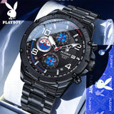 PLAYBOY High Quality Multifunction Best Selling Original Luxury Waterproof Fashion Business Quartz Wrist Watches