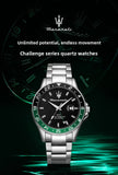 High Quality Maserati Waterproof Men's Business High-grade Green Water European and American Dial Quartz Watch