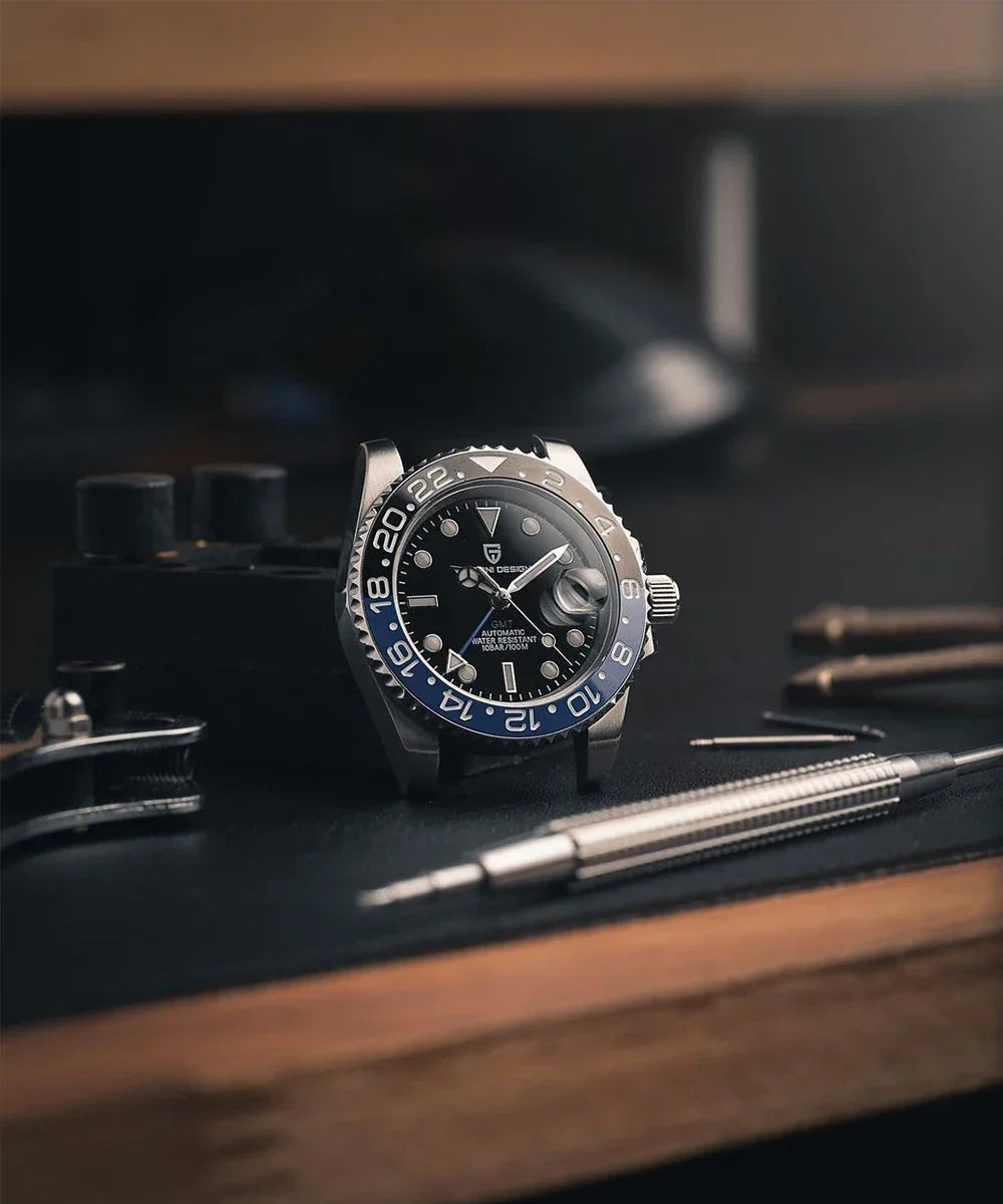 New Top Brand NH34 AR Coating Sapphire Glass Automatic Watch 100M Waterproof GMT Sports Mechanical Watches