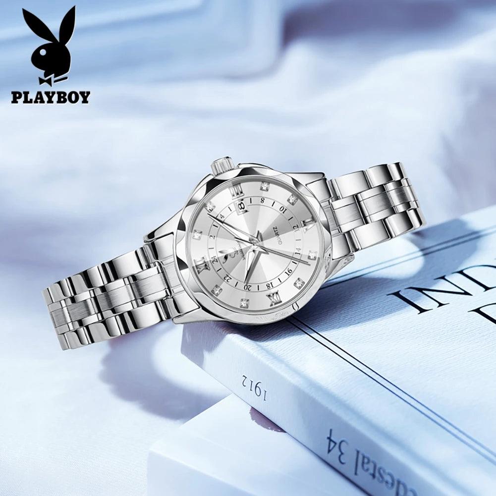 Elegant Luxury Brand Fashion Trend Quartz Lady's Watch Best Selling Waterproof Luminous Stainless Steel Watches