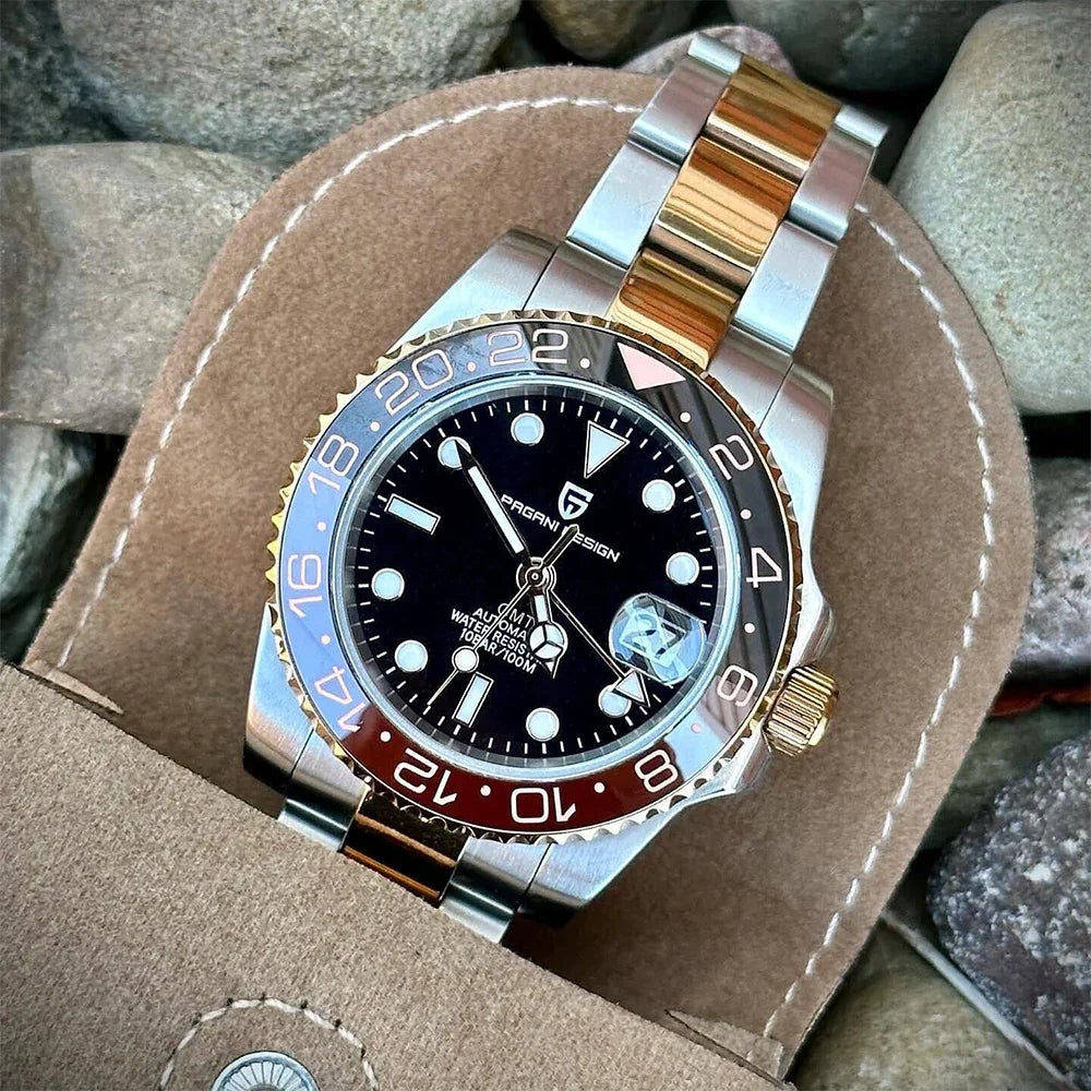 New Top Brand NH34 AR Coating Sapphire Glass Automatic Watch 100M Waterproof GMT Sports Mechanical Watches