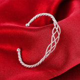 Fashion 925 Sterling Silver Lucky Beads charm Bangles For Women - Charm Bracelets Luxury Designer Jewellery - The Jewellery Supermarket