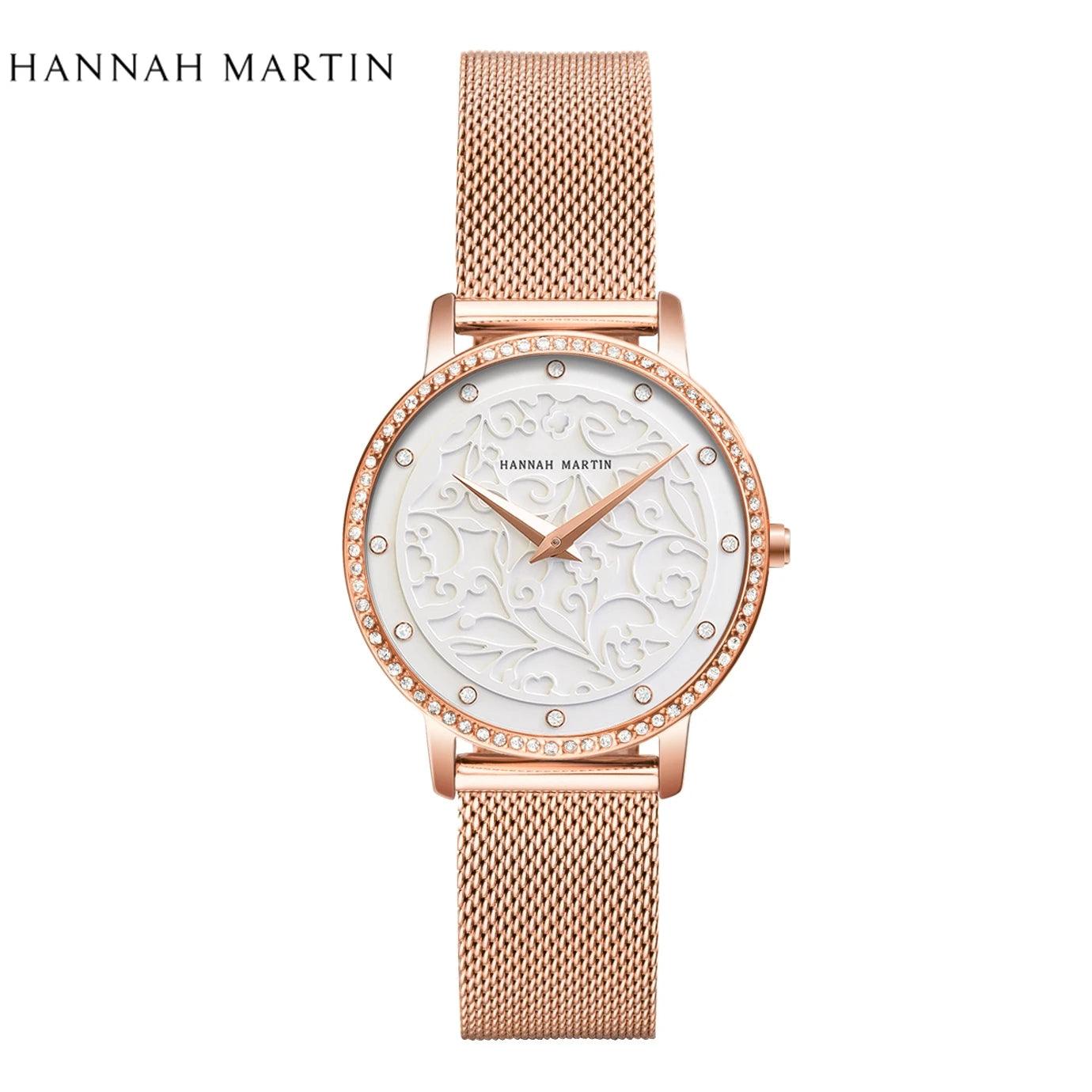 Elegant Top Layer Cowhide or Stainless Steel Strap Luxury Watch Quartz Movement 3ATM Waterproof Ladies Watches