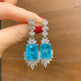 New Arrival Fashion Paraiba Tourmaline Necklace Pendant Ring Earrings. Women's Luxury Fine Jewellery Sets - The Jewellery Supermarket