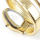 Classic Snake Shape Zircon Diamonds Quartz Watches for Women's Fashionable Elegant High Grade Women's Watches