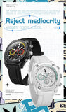 PLAYBOY Top Brand Original Luxury Waterproof Silicone Strap Calendar Luminous Fashion Quartz Men's Wrist Watches