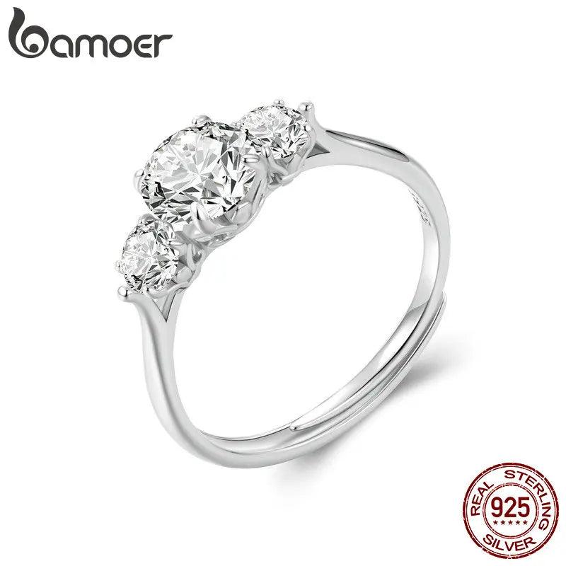 Remarkable 14WGP D Color VVS1 1.6CTTW Round Moissanite Diamonds Rings for Women, Sterling Silver Engagement Rings