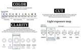 Alluring 2mm D Color Moissanite Diamonds Wedding Engagement Eternity Rings - 925 Sterling Silver Rings For Women - The Jewellery Supermarket