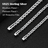 Astounding 18K WGP D Colour VVS1 Moissanite Diamonds Tennis Bracelet - Silver Certified Bracelet with GRA - The Jewellery Supermarket