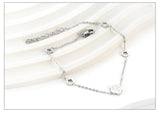 Elegant White Shell Charm Bracelet For Women - Hollow Flower Chain Stainless Steel Luxury Jewellery  - The Jewellery Supermarket