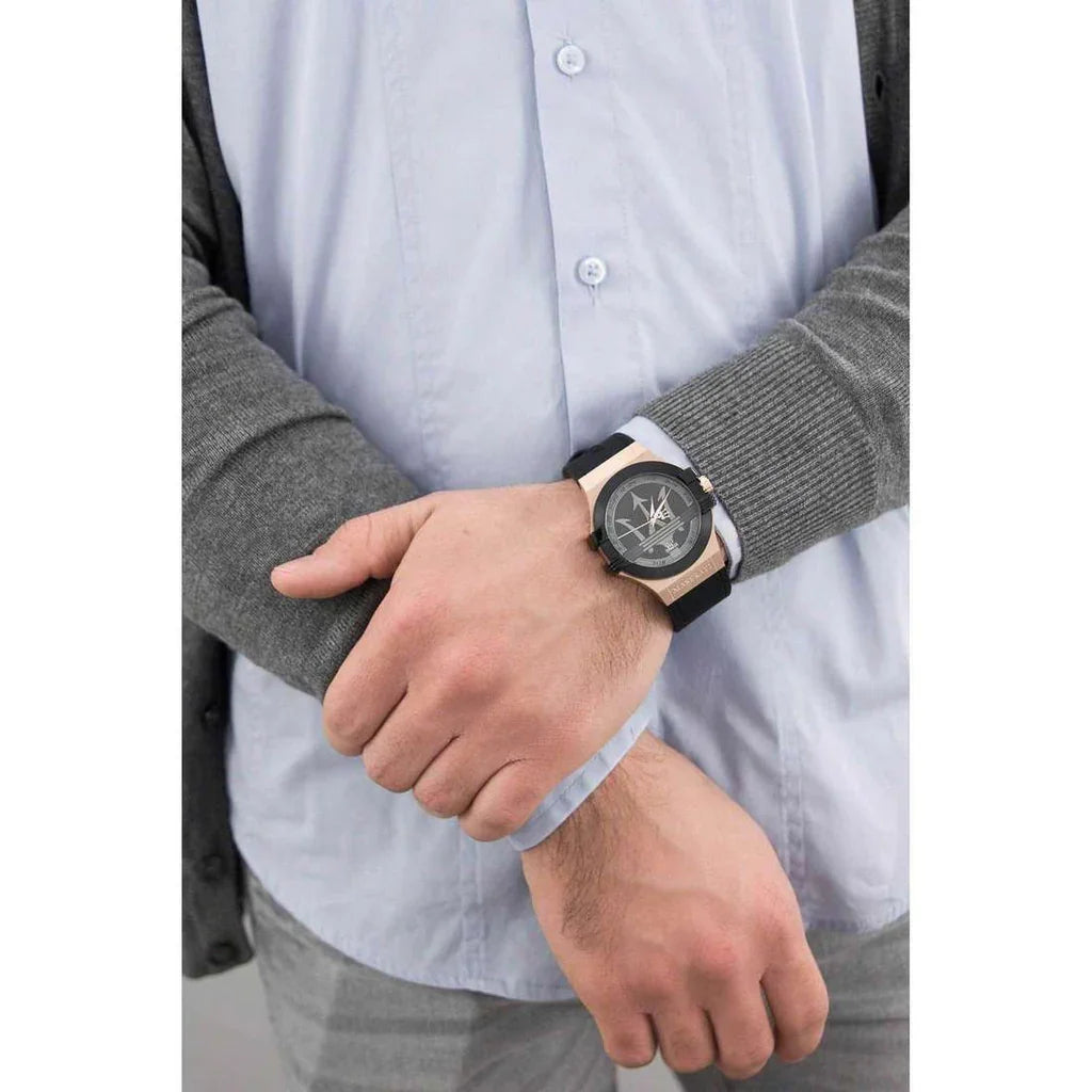 Maserati Fashion Multifunctional Big Trident Europe and United States Watch Luxury Authentic Waterproof Wristwatch