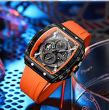 Top Brand Luxury Square Quartz Men's Watches - Waterproof Luminous Chronograph Watches for Men - The Jewellery Supermarket