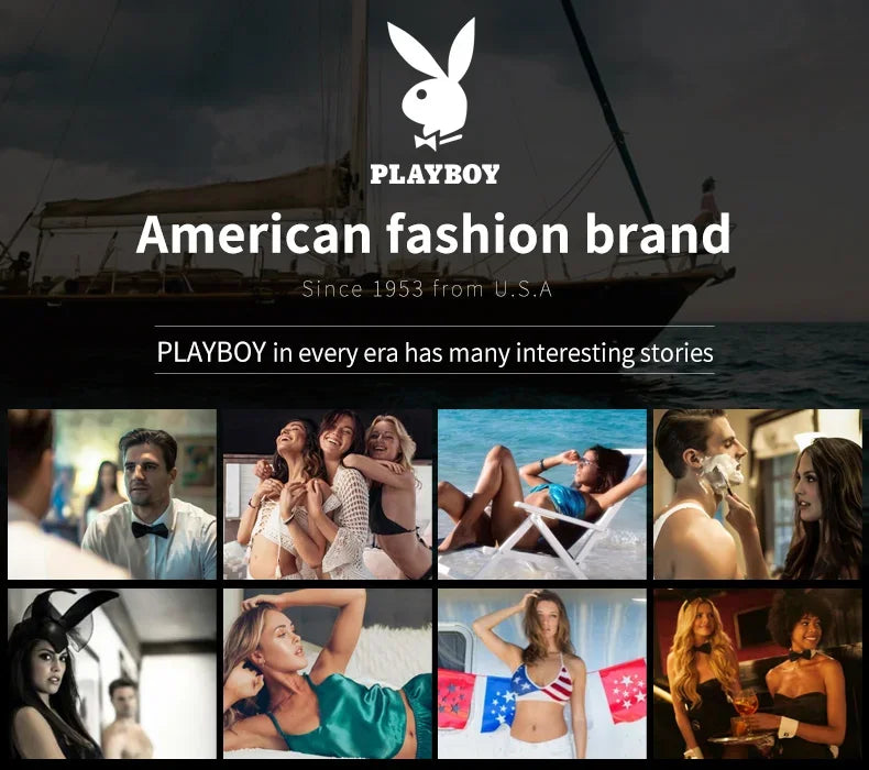 PLAYBOY Luxury Top Brand Fashion Automatic Mechanical Stainless Steel Waterproof Business Men's Watches for Men